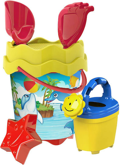 Dolphin Bucket Ø17cm Set=6 Pcs Ø17cm Summertiempo 622990