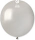 Balon din latex argintiu 19"/48cm