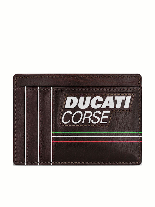 Corse Stile Leather Men's Wallet with Cards Brown