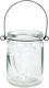 Glass Jar Heart 6.5x9.5 cm