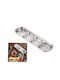 Galifas Inox Ορντεβιέρα 4 Θέσεων Ασημί Π27.5xΜ8.2xΥ2.7cm