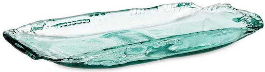 Atmosphera Recycle Διακοσμητική Πιατέλα Γυάλινη Πράσινη 41.5x17.5x3.5εκ.