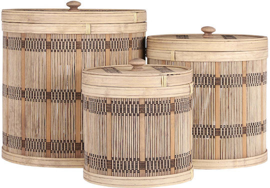 MSA Set dekorative Körbe Braun 20cm 3Stück