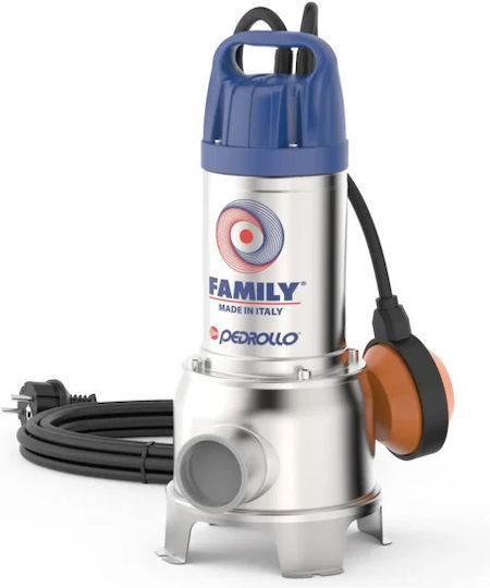 Pedrollo Family Single-phase Pump Waste Water / Sewage 0.7hp 134480