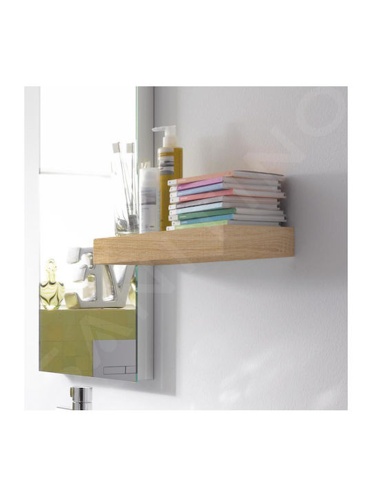 Ράφι Τοίχου Καφέ Ματ Oak 37x24.5x40εκ.