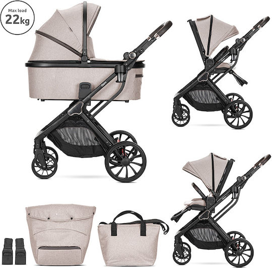 Lorelli Glory Бебешка количка 2 в 1 Бежов 22кг