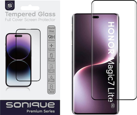Curvy Glass Sonique Premium Series Hd Full Cover 9h Honor Magic7 Lite 5g Μαύρο