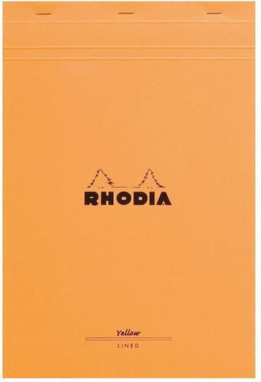 Rhodia Bloc Notes 80 Foi Cu dungi Galben
