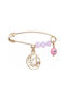 Child Safety Pin Live Long made of Gold 9K for Girl