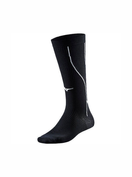 Mizuno Compression Αθλητικές Κάλτσες Μαύρες 1 Ζεύγος