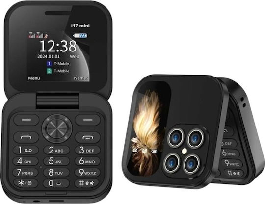 i17 Pro Dual SIM Mobile with Buttons Black