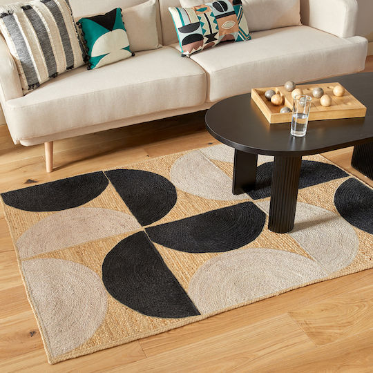 Atmosphera Teppich Außenbereich Rechteckig aus Jute Malakite