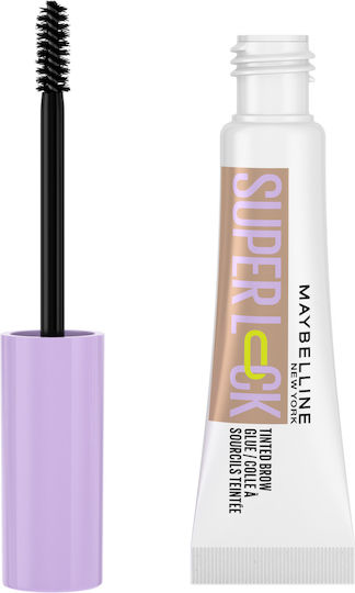 Maybelline Super Lock Brow Glue Gel για Φρύδια Taupe 7ml