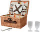 Kaemingk Kaemingk Picnic Blanket Set 26x26cm in Brown Color