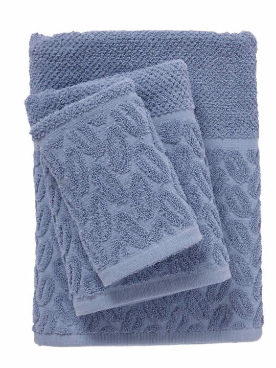 Das Home Bath Towel Set 3pcs 0783 Blue Weight 550gr/m²