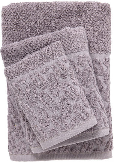 Das Home Bath Towel Set 3pcs 0785 Grey Weight 550gr/m²