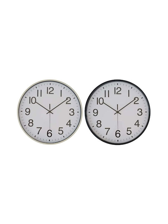 Ankor Wall Clock Plastic Beige 40.6x4.4cm Various Colors)