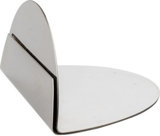 Inox Hammered Polished Card Holder 9x5xH4cm Tablecraft Tc 12520