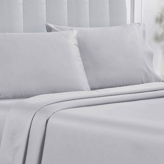 Whitegg Cearșaf Single cu Elastic 110x200+35cm. Ba169 Gri