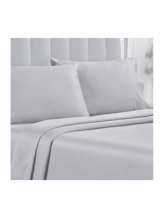 Whitegg Ba169 Σεντόνι Μονό 170x267εκ. Γκρι