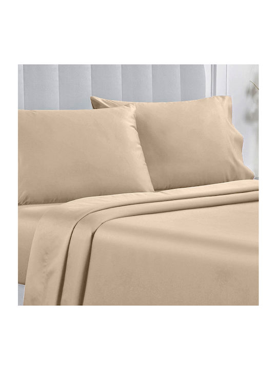 Whitegg Ba169 Σεντόνι Μονό 170x267εκ. Μπεζ