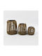 keleman Rattan Lantern Brown 25x25x31cm