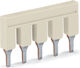 Wago Terminal Block Jumper 5-Pole Insulated 6mm² Grey 2006-405
