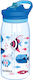 Quokka Sea Life Plastic Kids Water Bottle with Straw 580ml