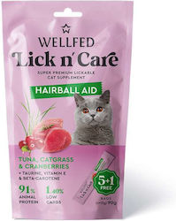 Wellfed Κρεμώδης Λιχουδιά Γάτας Lick N’ Care Hairbal Aid 90gr Wellfed Κρεμώδης Λιχουδιά Γάτας Lick N’ Care Hairbal Aid 90gr