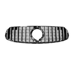 Mercedes-Benz GLC-Class X253 19+ Facelift GTR Panamericana Honeycomb Design Black Chrome Mask