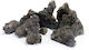 Natural Volcanic Lava Rocks Piece Hs Aqua Kuroi Dark Rock Large 15-20 Cm Per Piece