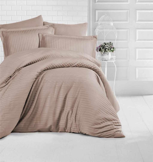 Linea Home Soft Σεντόνι Υπέρδιπλο 220x240εκ. Μπεζ