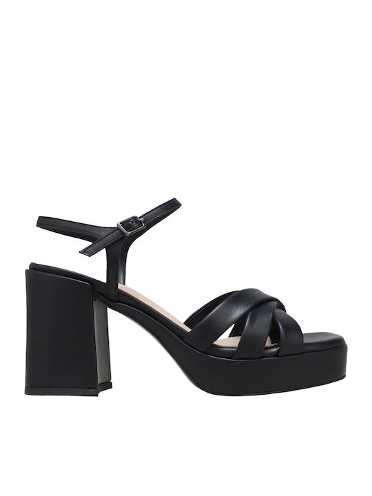 Kalogirou Leather Sandals Black