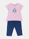 Kinder-Set mit Leggings Sommer 2Stück Lilac Unicorn