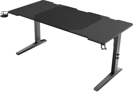 Γραφείο Gaming Holm με LED 160x70x75εκ. Μαύρο