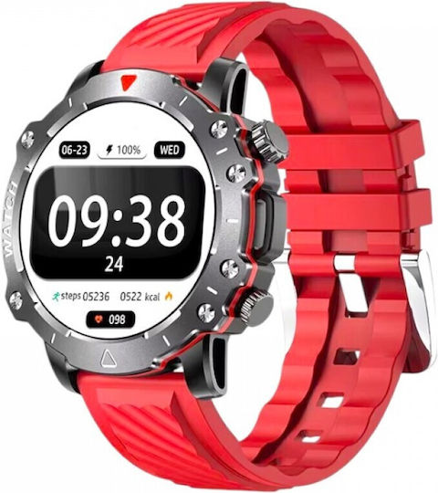 LG78 Pro 45mm Smartwatch (Roșu)