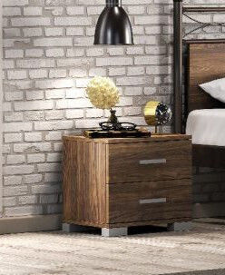 KS Kouppas Nachttisch aus Holz in Braun 45x33x41cm KS Kouppas Nachttisch aus Holz in Braun 45x33x41cm