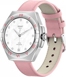 LG80 Mini 41mm Smartwatch mit Pulsmesser (Rosa)