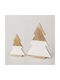 Decorative Tree Set/2 Svenia 30.1x8.2x40.4cm 45.6x11.8x61.1cm White Natural Mango Wood