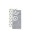 Kentia Fazzy Towel from 100% Cotton in Gray Color 40x60cm 2pcs