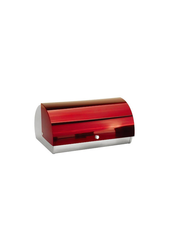 Cheffinger Ψωμιέρα Μεταλλική Κόκκινη 38.5x28x18.5cm CF-BB38R