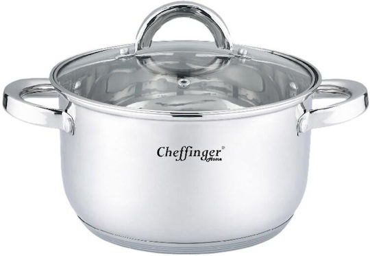 Cheffinger Βαθιά Ανοξείδωτη Κατσαρόλα 28cm