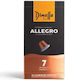 Dimello Kapseln Espresso Allegro Allegro Kompatibel mit Maschine Nespresso 10Mützen