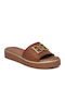 Women's Flat Sandals in Brown Color