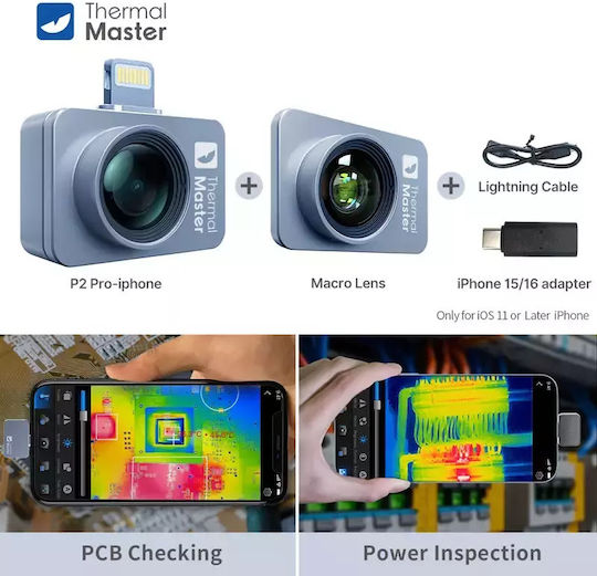 P2 Thermal Imager 256 × 192 Ir Resolution To 1112 Measurement
