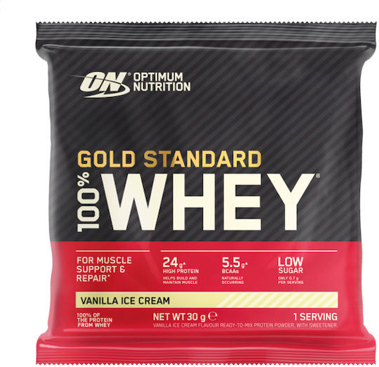 Gold Standard 100% Whey Protein Gluten Free Vanilla Ice Cream Flavor 30gr