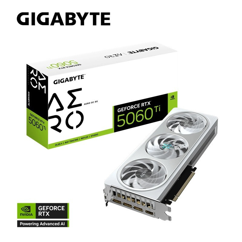Gigabyte GeForce RTX 5060 Ti 8GB GDDR7 Aero OC Κάρτα Γραφικών