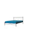 Domino Double Metal Bed Black for Mattress 110x200cm