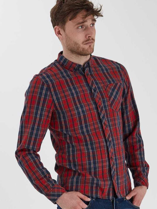 Long-sleeved Shirt Checked Chili Pepper