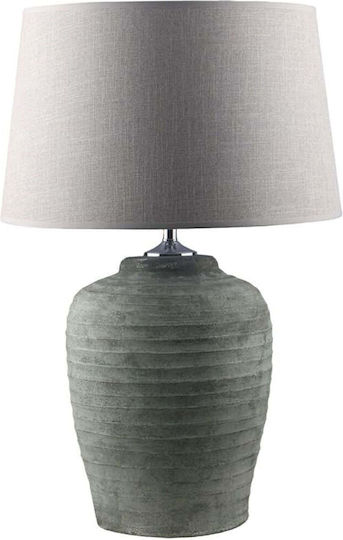 InTheBox Ceramic Table Lamp for Socket E27 with Gray Shade and Green Base